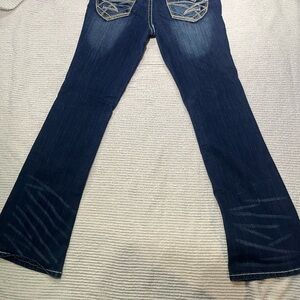 Amethyst Jeans Dark Blue Flare Women's Denim